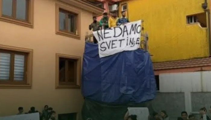 PROTESNO PISMO POVODOM RUŠENJA DŽAMIJE „HUSEIN KOVAČ“  U PODGORICI