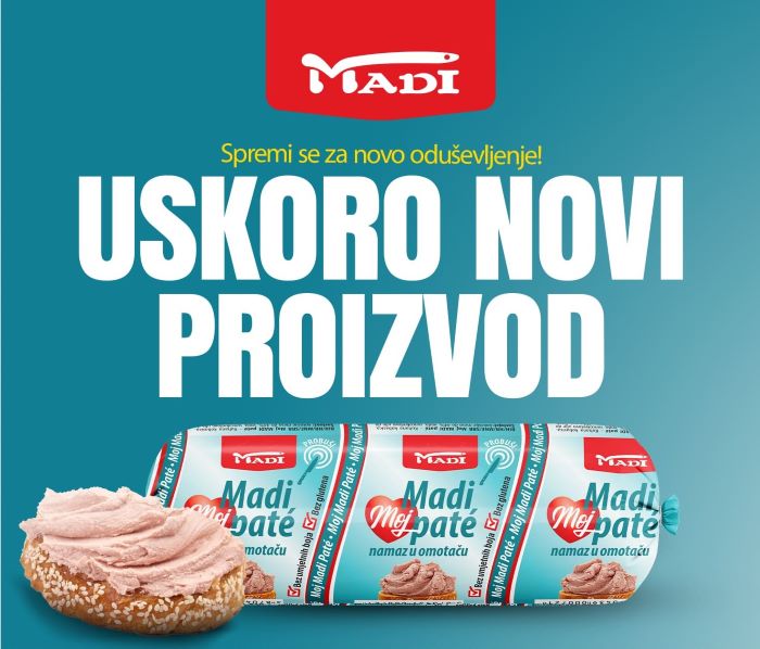 Uskoro na tržištu: Moj MADI pate – Kokošiji namaz u inovativnom pakovanju koji olakšava vašu svakodnevicu!