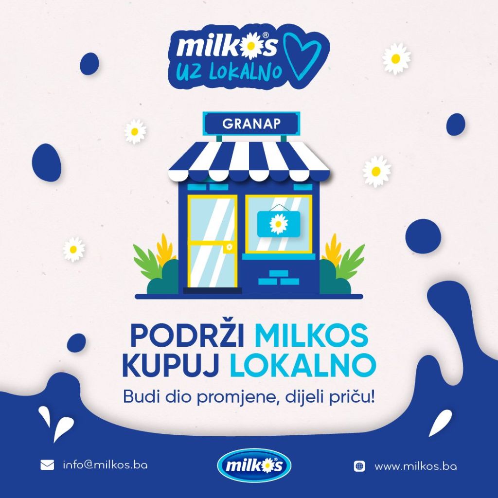 Milkos pokreće akciju podrške malim radnjama : “Milkos srcem uz lokalno