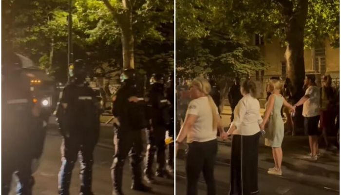 POLICIJA  SINOĆ U BEOGRADU TUKLA STUDENTE