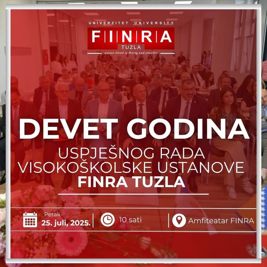 OBILJEŽAVAMO DEVET GODINA USPJEŠNOG RADA VISOKOŠKOLSKE USTANOVE FINRA