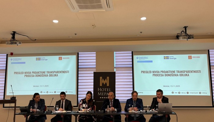 PREMIJER PIVIĆ PANELISTA KONFERENCIJE TRANSPARENCY INTERNATIONALA: ZDK PRIMJER TRANSPARENTNOSTI I ODGOVORNOSTI U BIH