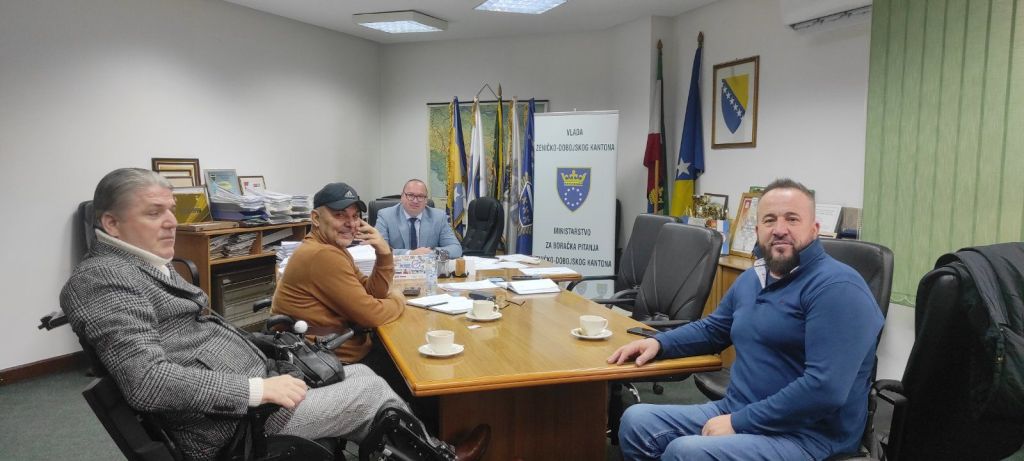 Radni sastanak ministra Sirovice sa Udruženjem ratnih vojnih invalida paraplegičara ZDK-a