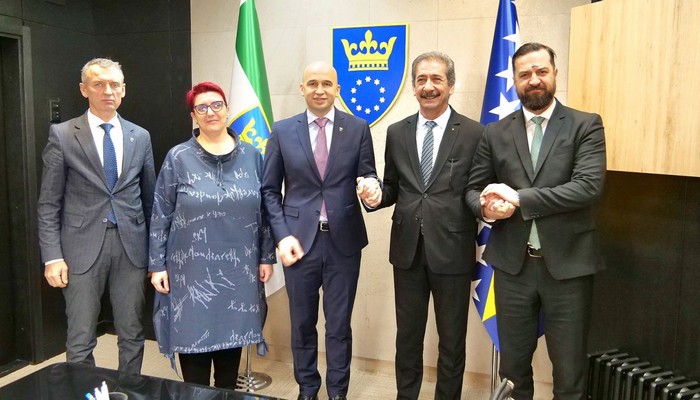 PORUKE SOLIDARNOSTI I MIRA U OPROŠTAJNOJ POSJETI AMBASADORA PALESTINE ZENIČKO-DOBOJSKOM KANTONU