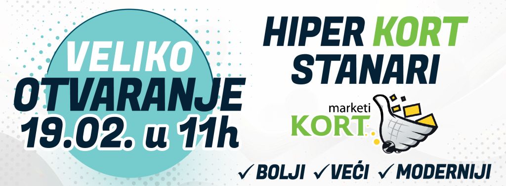 VELIKO (RE)OTVARANJE KORT MARKETA U STANARIMA!!!