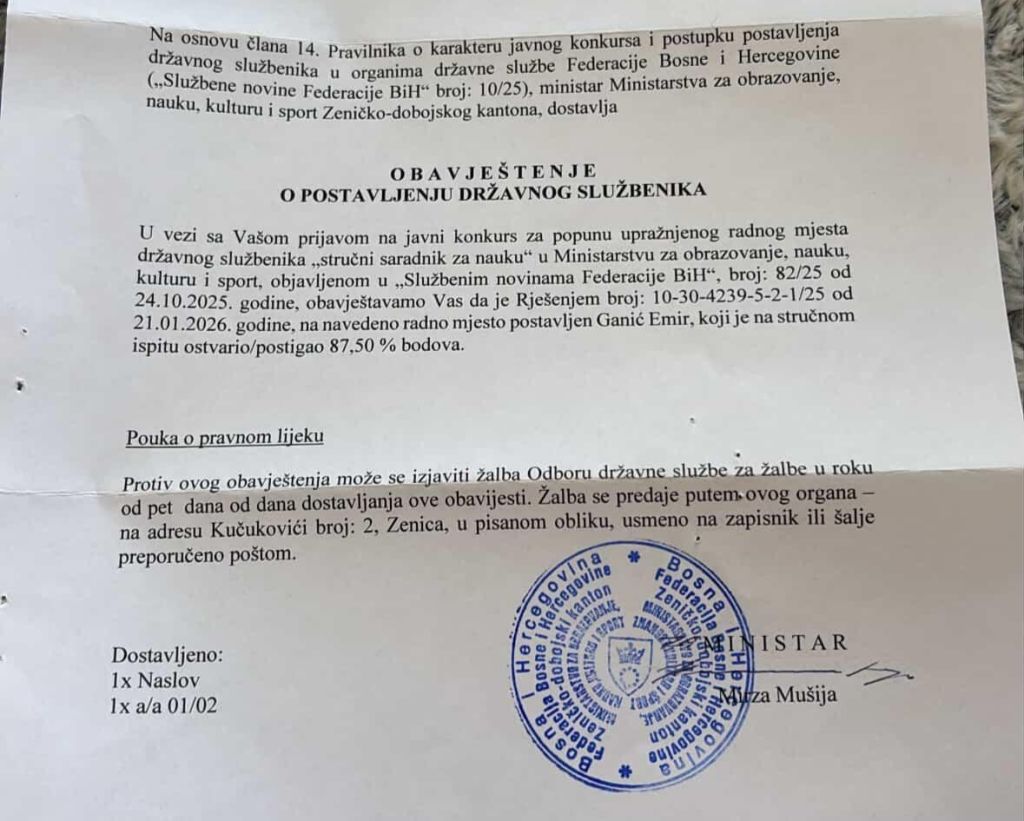 PISMA ČITALACA: KONKURSI, ZAPOŠLJAVANJA, PROCEDURE...