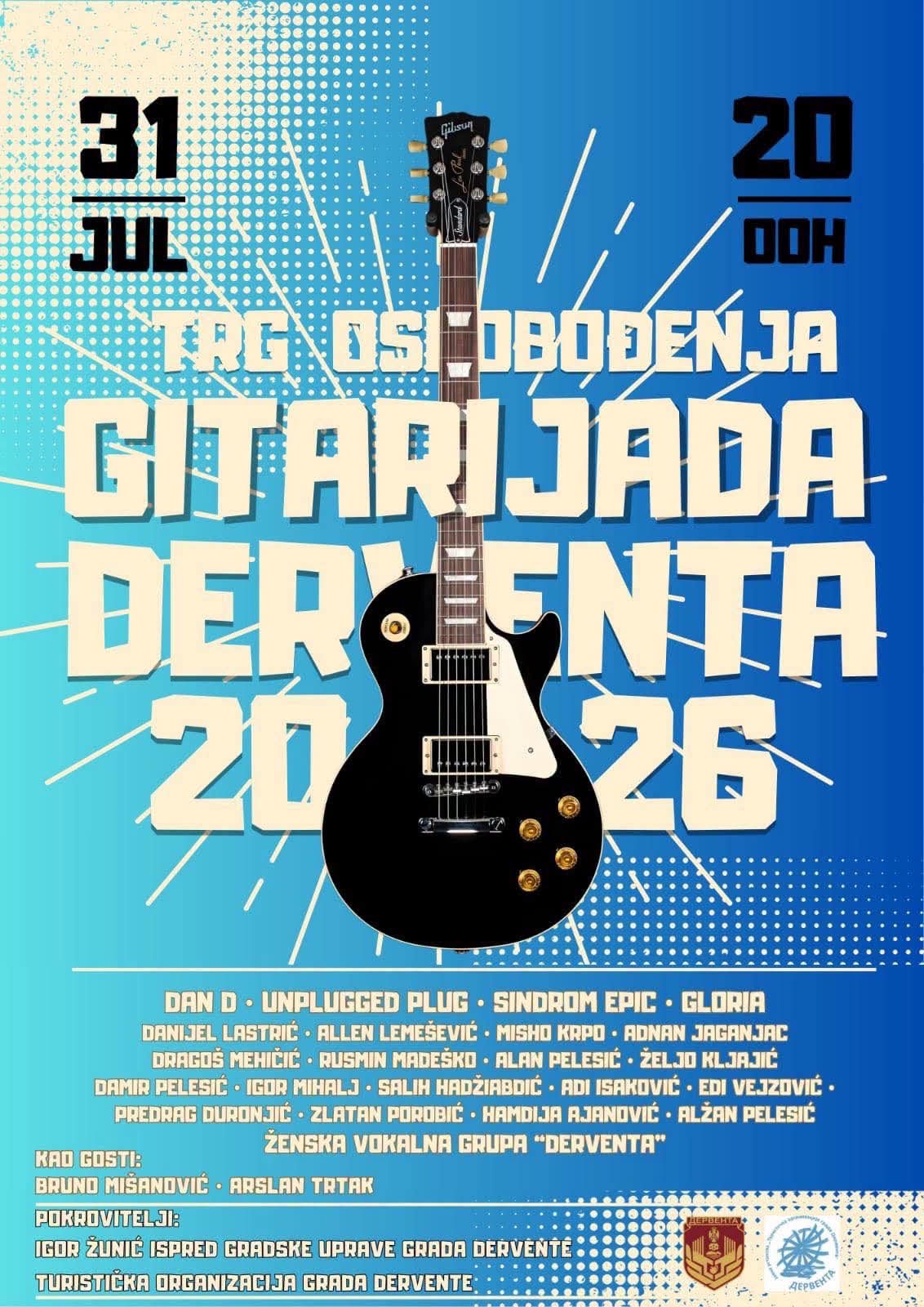 DERVENTA: GITARIJADA VEČERAS U 20.00!!!