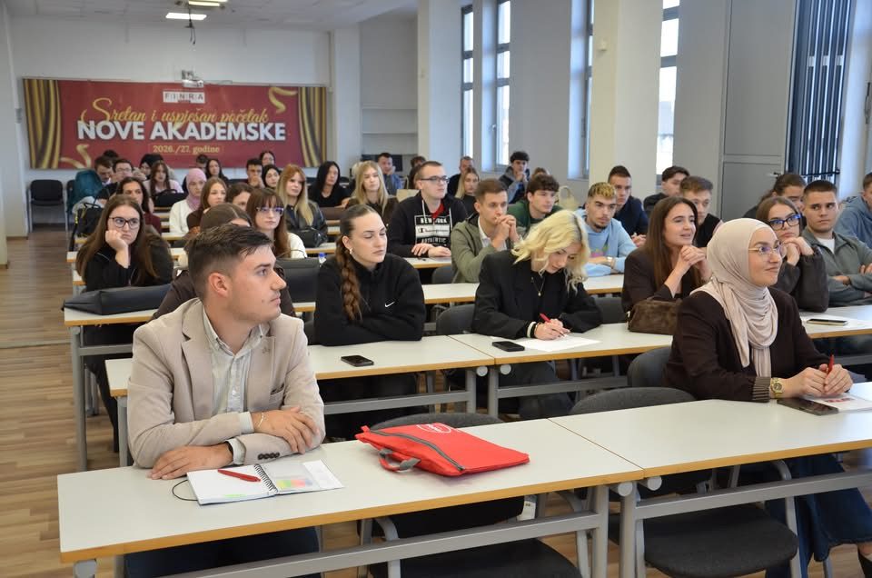 ODRŽANO PRVO PREDAVANJE U AKADEMSKOJ 2026/27. GODINI NA UNIVERZITETU FINRA TUZLA
