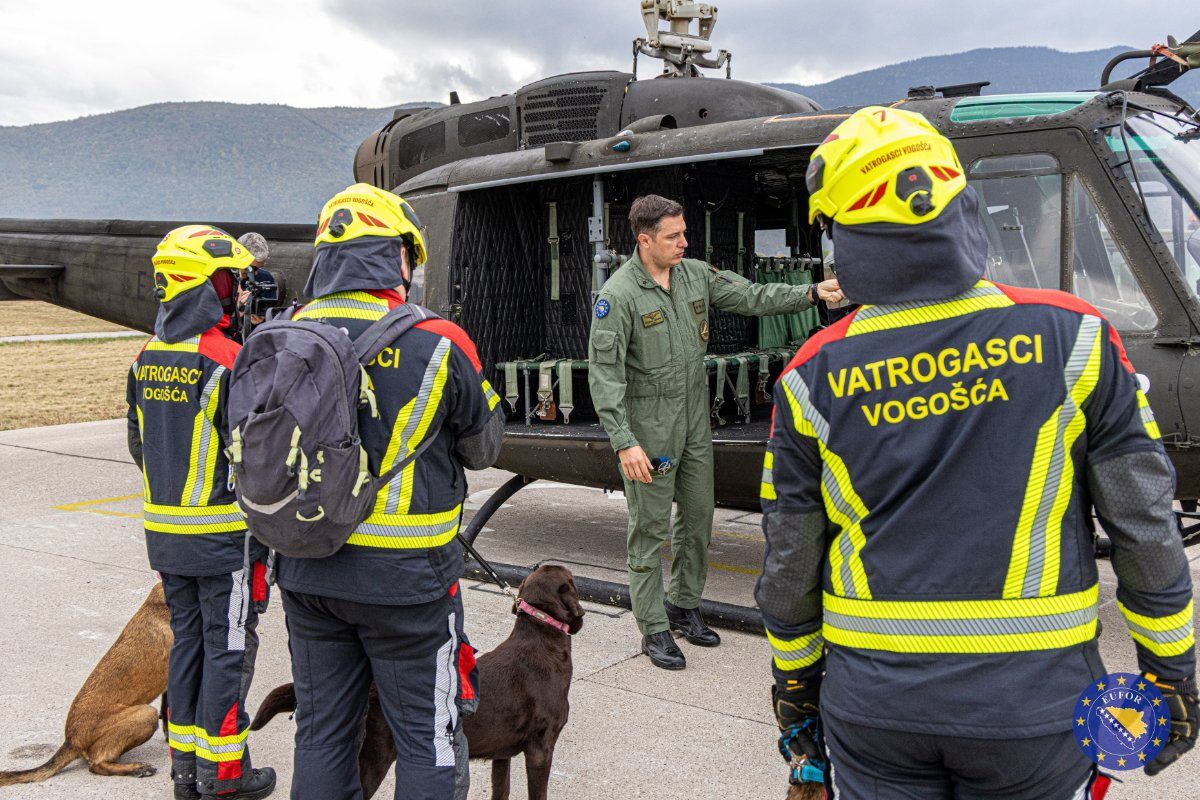 EUFOR na obuci s bosanskohercegovačkim K9 timom za potragu i spasavanje