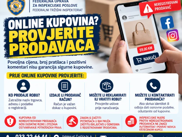 Online kupovina nosi rizike: Inspektorat upozorava na neregistrovane prodavače