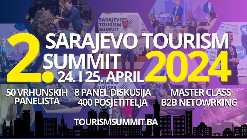 U srijedu počinje drugo izdanje jednog od najvažnijih regionalnih turističkih foruma – Sarajevo Tourism Summit 2024!