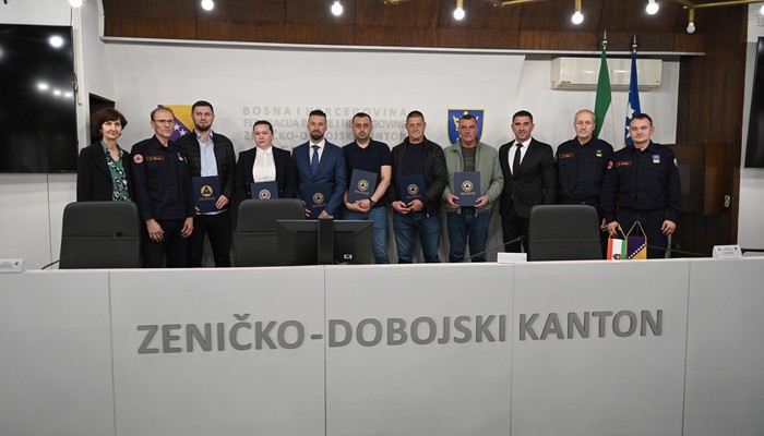 ZDK: DODIJELJENA PRIZNANJA POVODOM  SVJETSKOG DANA CIVILNE ZAŠTITE